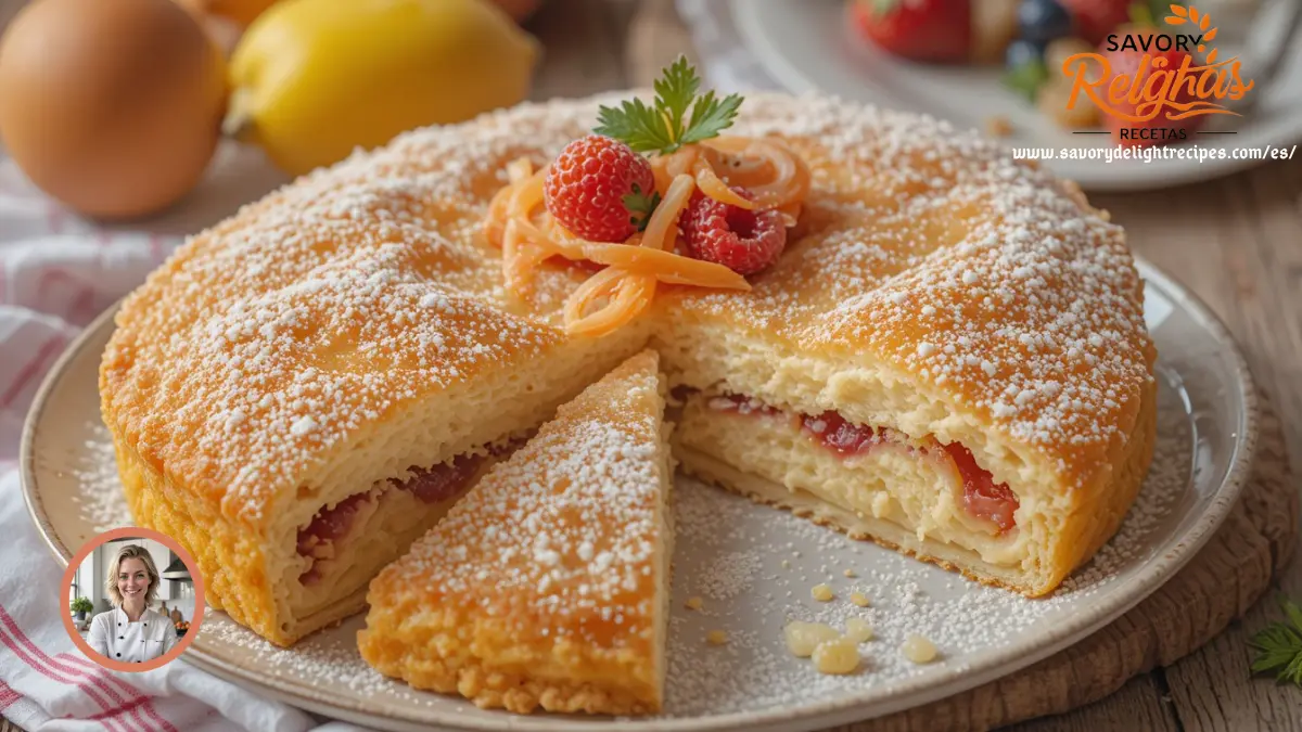 recetas 1 Delicioso pastel de zanahoria casero decorado con crema de queso y nueces.