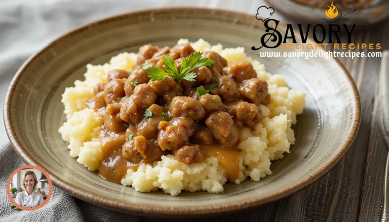 Delicious Hamburger Gravy Over Mashed Potatoes Recipe