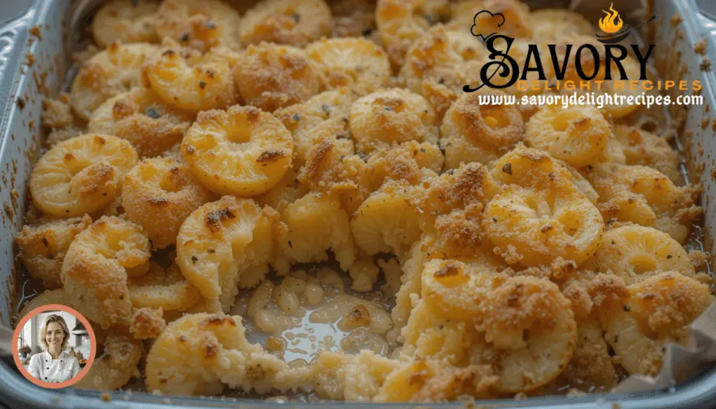 A mouthwatering pineapple bake, perfect for desserts or festive occasions.