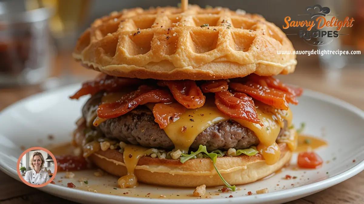 Tired of bland burgers? Master the maple bacon waffle burger recipe with crispy waffle fries, smoky bacon, and sticky-sweet maple glaze. Learn tips for perfecting this messy masterpiece. Try it today!