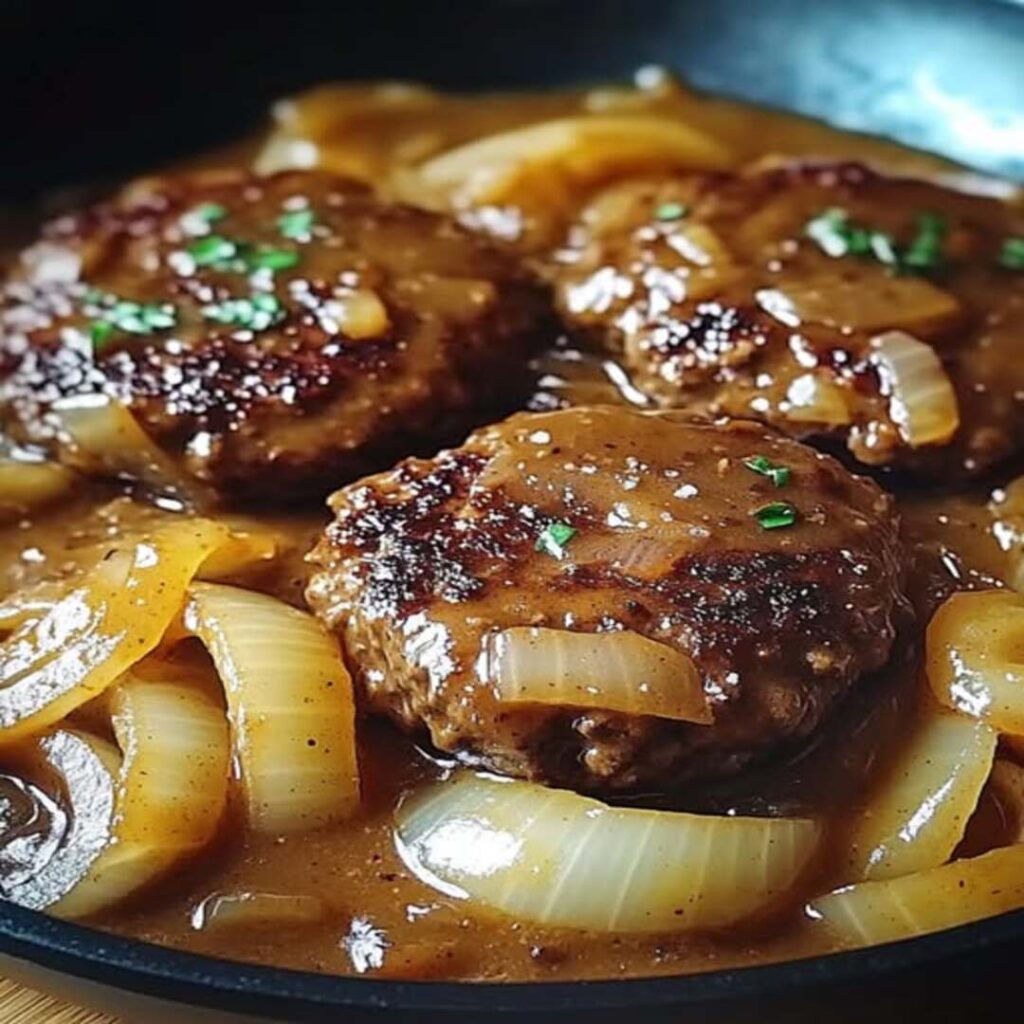 Discover how to whip up tasty Hamburger Steaks with Onion Gravy in under 30 minutes. Easy, hearty, and perfect for any night!