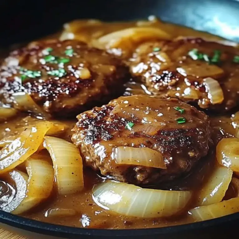 Discover how to whip up tasty Hamburger Steaks with Onion Gravy in under 30 minutes. Easy, hearty, and perfect for any night!
