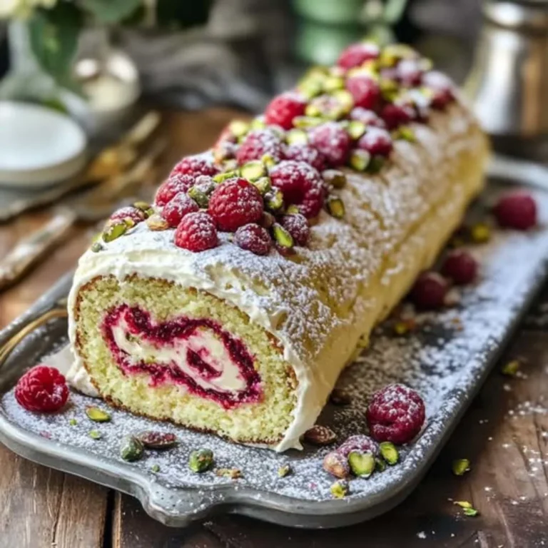 Learn how to make a Raspberry Pistachio Cake Roll in 30 minutes! Easy recipe with health benefits and tips.