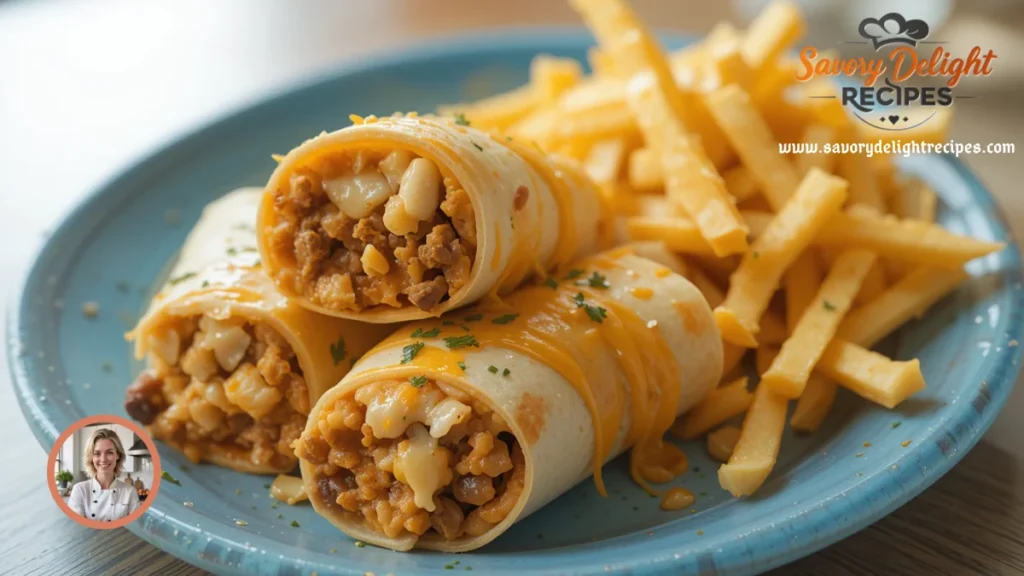 Craving a hearty meal? Learn to make Cheesy Beef Burritos with Fries in 7 easy steps. Juicy beef, melty cheese, and crispy fries—perfection awaits!