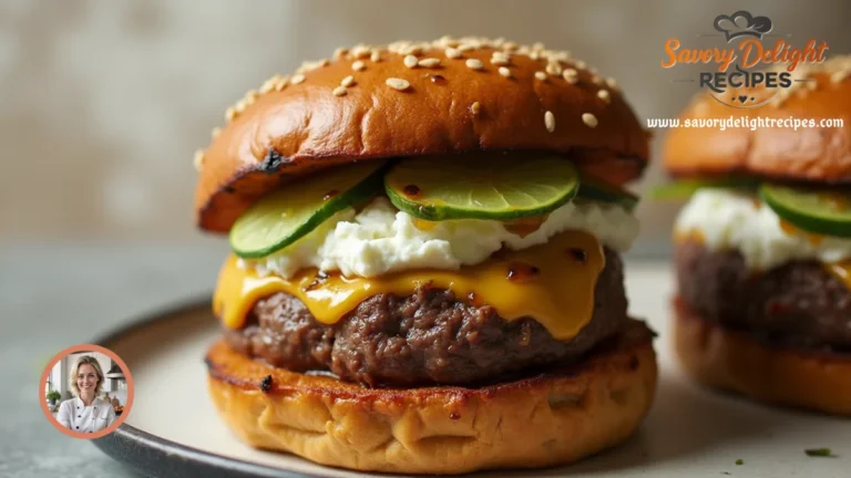 Learn how to make Whipped Feta & Garlic Butter Beef Smash Burgers in under 30 minutes! This easy burger recipe blends creamy feta and rich garlic butter for a tasty, healthy twist on beef burgers.