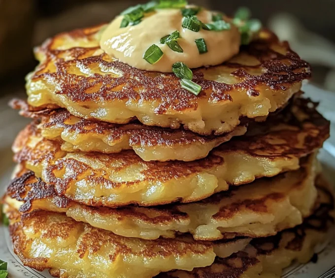 Discover how to whip up crispy Golden Potato Pancakes in under 30 minutes! Easy recipe with health perks and tasty twists. Try it now!