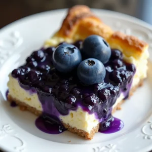 Learn how to make the best blueberry cottage cheese breakfast bake! It's healthy, easy, & delicious. Perfect for meal prep or a weekend brunch!