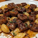 Craving comfort food? Try our Garlic Butter Steak Bites with Creamy Parmesan Pasta—easy, cheesy, and ready in 30 minutes. Get the recipe now!