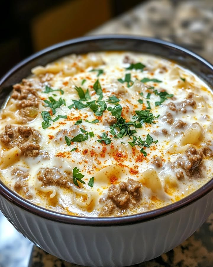Craving Easy Alfredo-Style Lasagna Soup with Sausage and Herbs with easy steps and flavor tips Discover