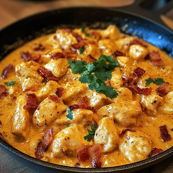 Comfort feast? Best Bacon‑Loaded Butter Chicken Skillet for Rich Flavor combines bacon and buttery chicken—Try.