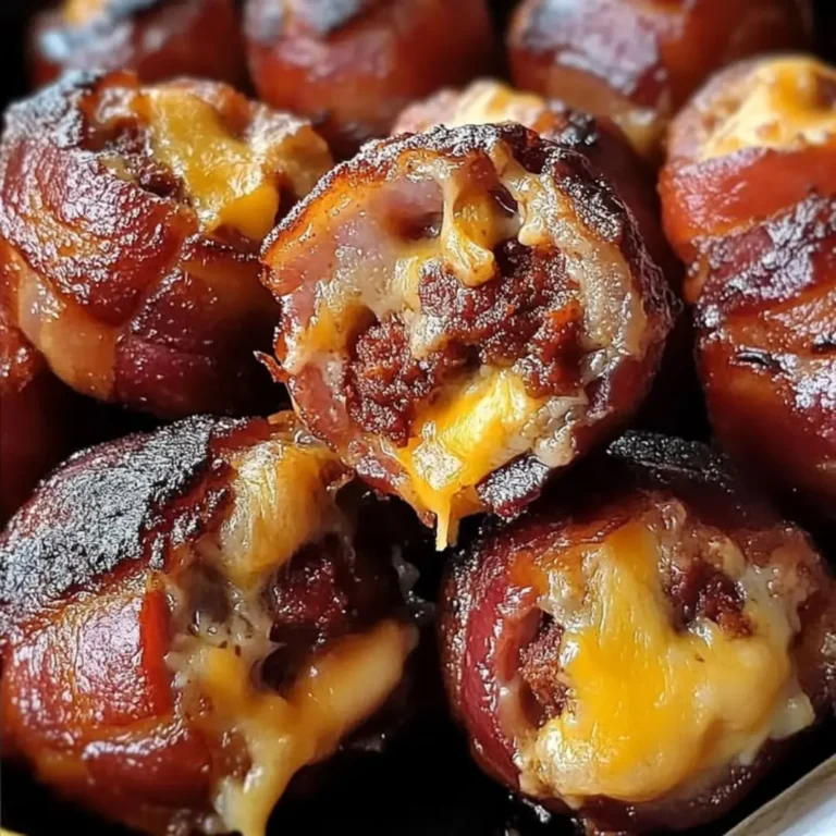Craving a flavor explosion? Learn how to make irresistible Bacon-Wrapped Meatballs with Cheddar BBQ Glaze. Try this easy recipe now!