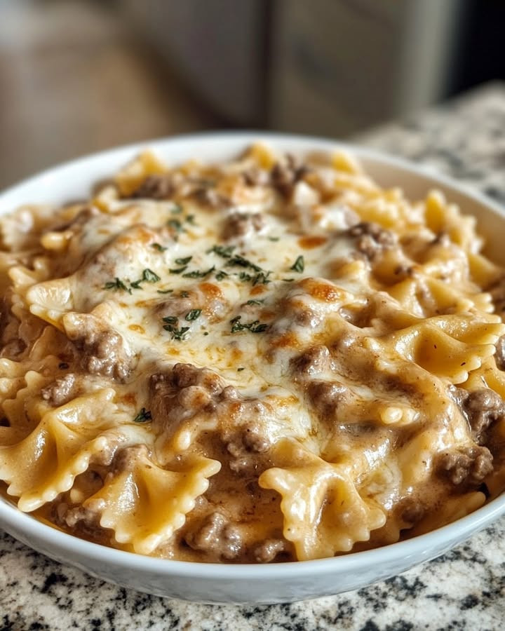Miss comfort? How Bowtie Noodles with Velveeta Beef Became a Comfort Classic warms you with cheesy beef and bowtie noodles—Try.
