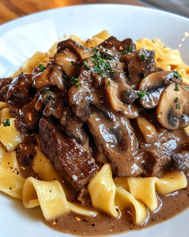 Weeknight win? Why Cafeteria Noodles with Savory Beef Hits the Spot mixes beef with tender noodles—Discover.