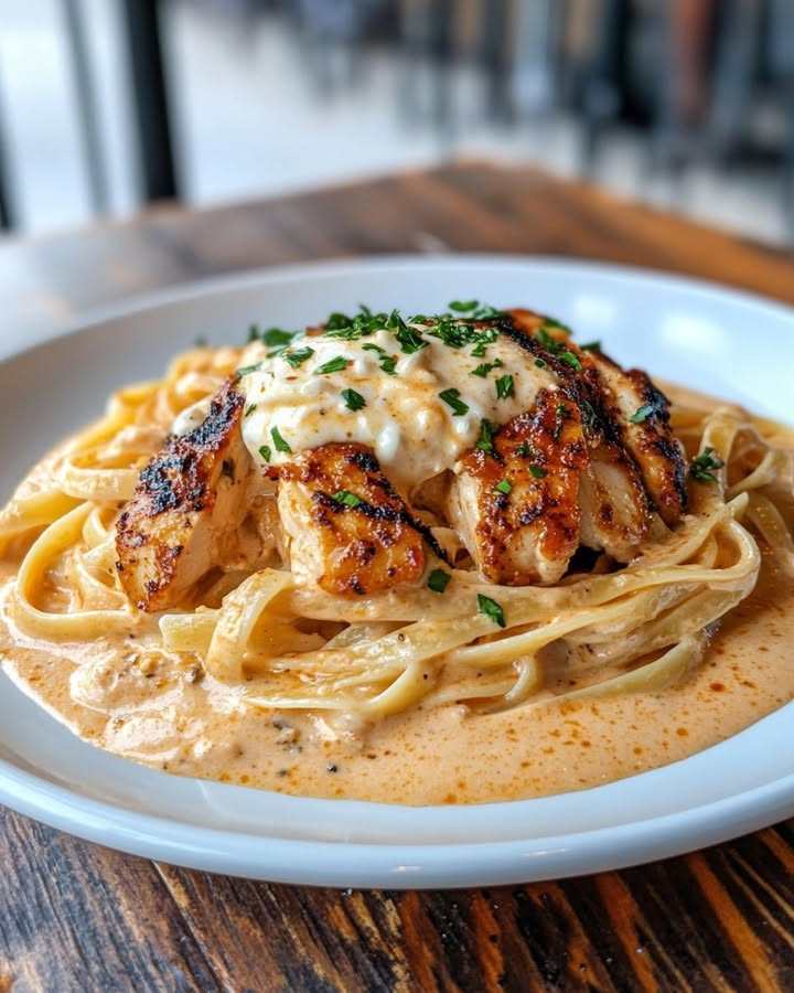 Flavor fusion? How Cajun Alfredo Pasta with Garlic Butter Chicken Sizzles tosses garlic butter chicken with alfredo pasta—Learn.