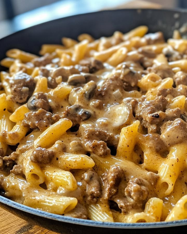 Craving creamy? Why Cajun Beef Stroganoff with Velveeta Penne Delights combines Cajun beef with velvety penne—Try.