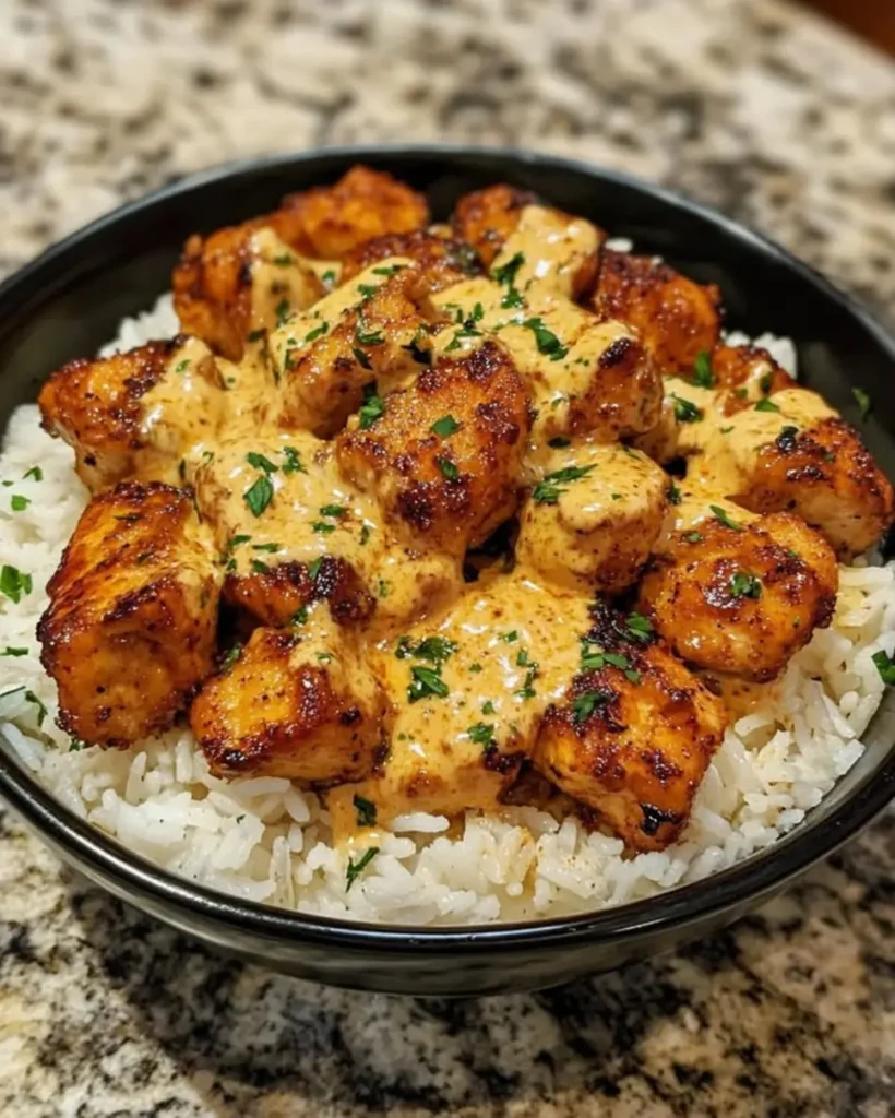 Need dinner fast? This Cajun Chicken Cheesy Rice Skillet 5-step recipe is easy, cheesy, and delicious! Try it tonight!