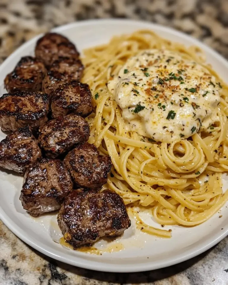 Craving a quick dinner? Learn 5 easy tips to make delicious Cajun Garlic Butter Steak Bites Linguine. Try it tonight!