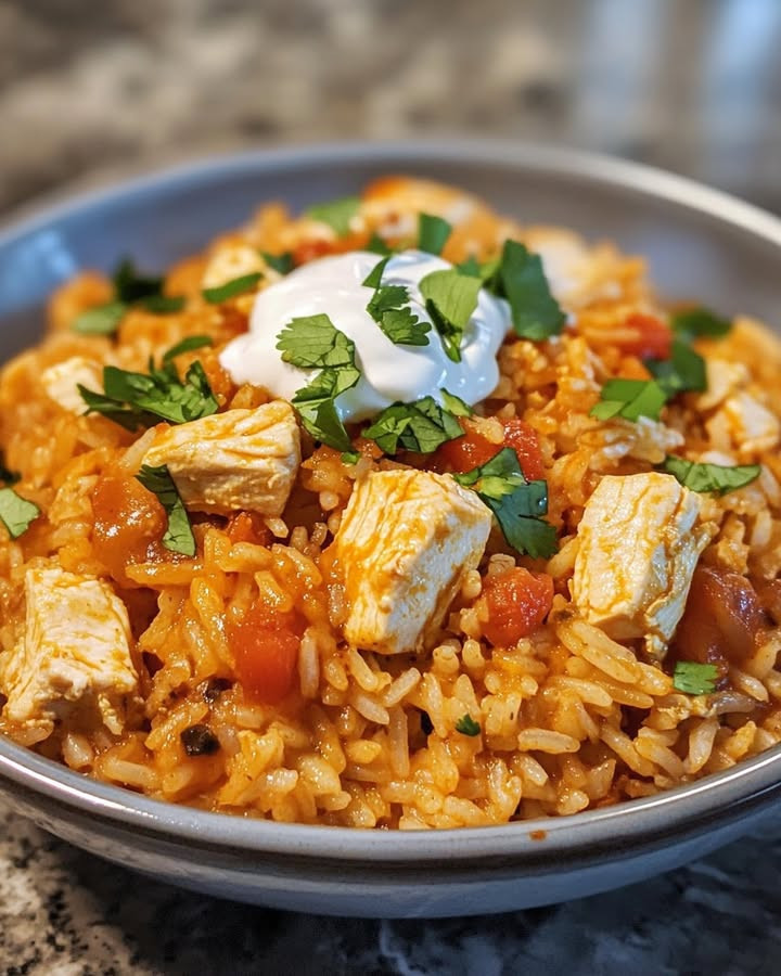 Taco twist? Why Cheesy Chicken Taco Rice Rocks Taco Tuesday layers taco-seasoned rice and cheese—Discover.