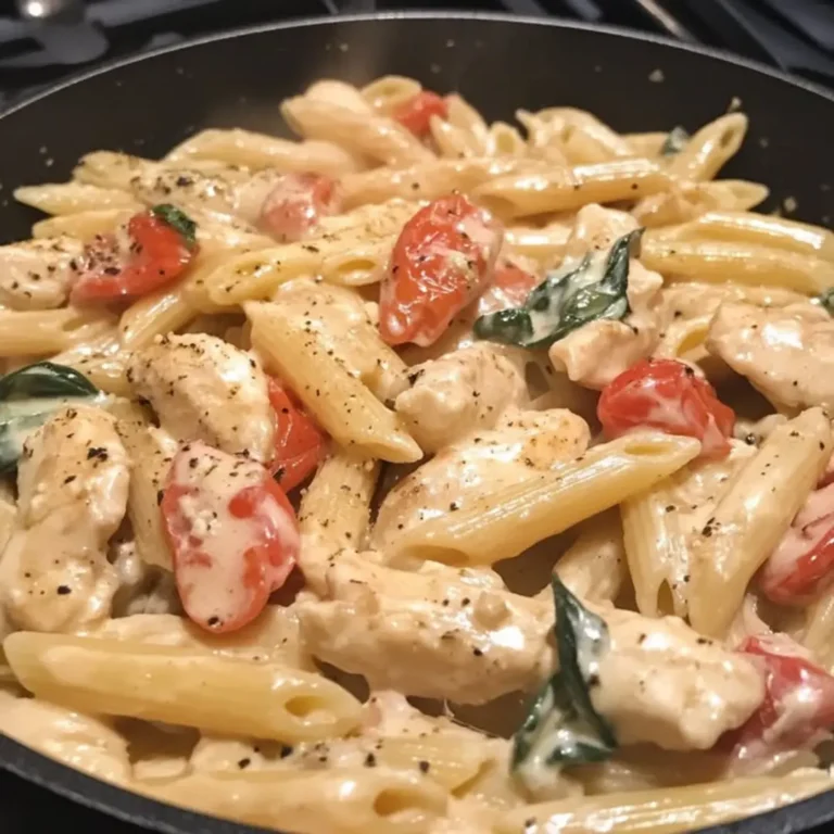 Want a quick dinner? Make Creamy Caprese Chicken Pasta One Pan in 5 easy steps! Get our tips for this fast, delish recipe. Try it today!