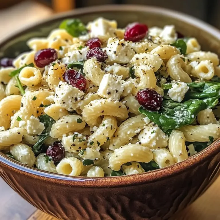 Want the best Creamy Spinach Feta Pasta Salad Cranberries? Get pro tips for a delicious, easy recipe! Discover now.