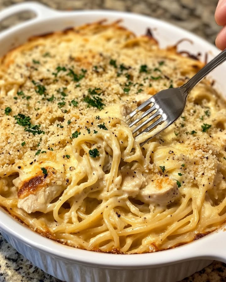 Easy bake? Best Easy Chicken Tetrazzini Bake for Simple Dinners layers pasta, chicken, and creamy sauce—Discover.