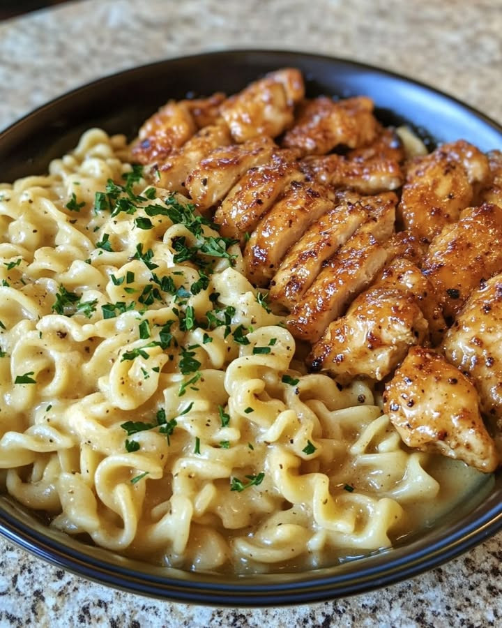 Classic twist? Why Garlic Butter Chicken Bites on Cafeteria Noodles Win adds butter chicken to noodles—Discover.