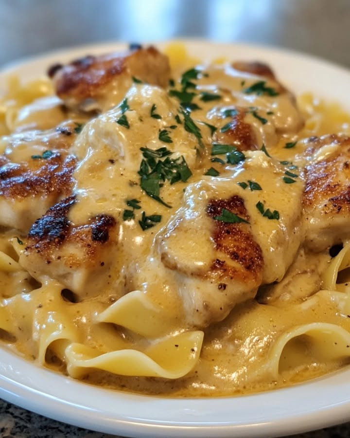Indulge in Easy Garlic Butter Chicken with Noodles with easy steps and flavor tips Learn