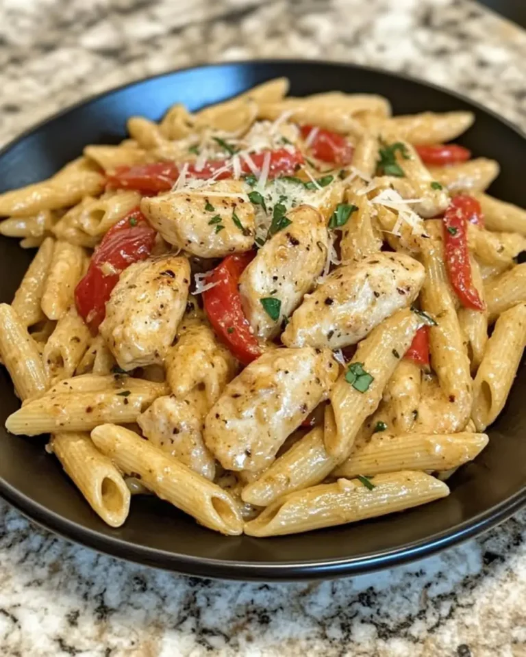 Want the perfect Garlic Cream Chicken Penne Roasted Pepper? Unlock 5 secrets for a delicious, easy recipe. Learn now!