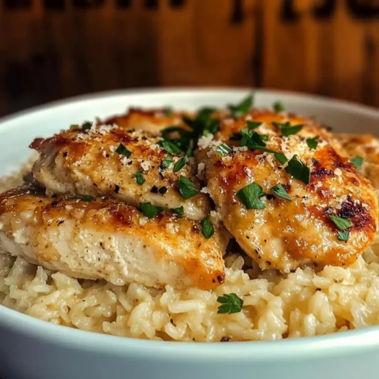 Craving comfort food? Make Garlic Parmesan Chicken with Rice in 5 easy steps! This simple recipe delivers a flavorful, quick dinner. Discover now!