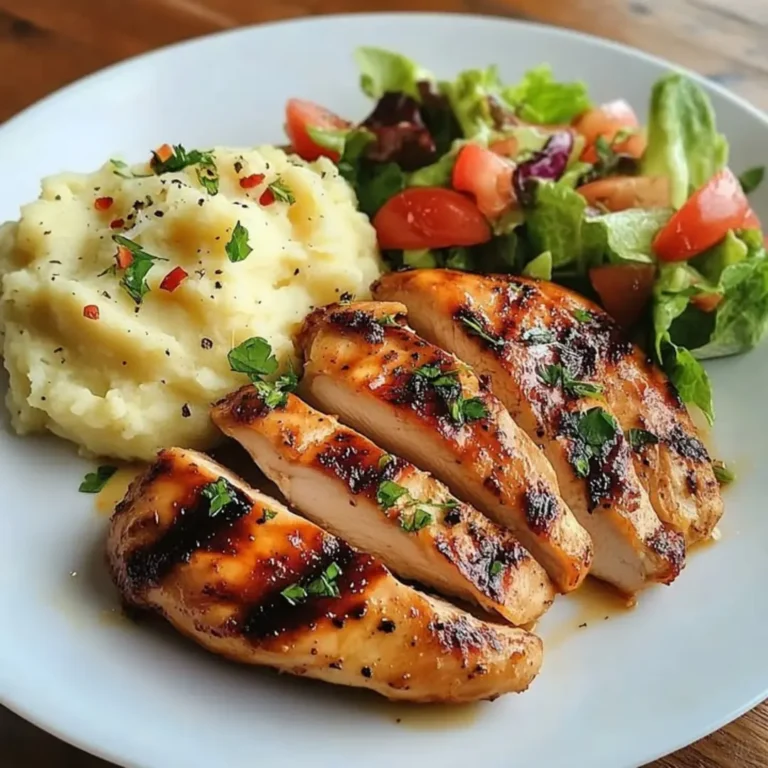 Craving comfort food? Learn 3 easy ways to make perfect Grilled Chicken with Mashed Potatoes and Salad. Try tonight!