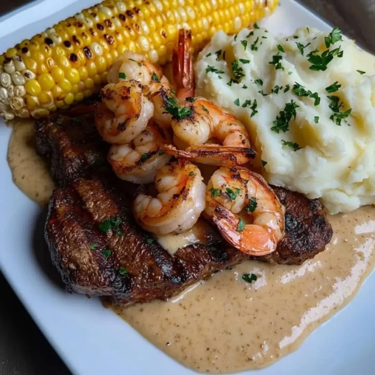 Want Grilled Steak and Shrimp with Creamy Sauce? Try our 3-step recipe for a quick, easy, & delicious meal tonight. Learn how!
