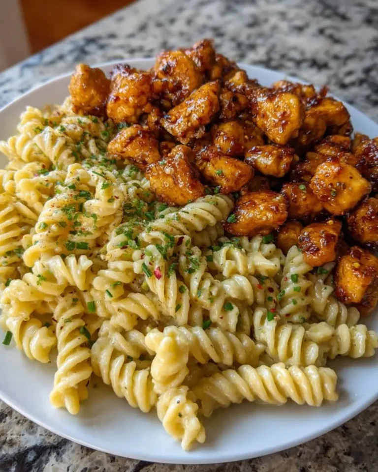Want a delicious pasta recipe? Make Honey Butter Chicken Bites Alfredo Pasta in 3 easy steps! Learn how today.