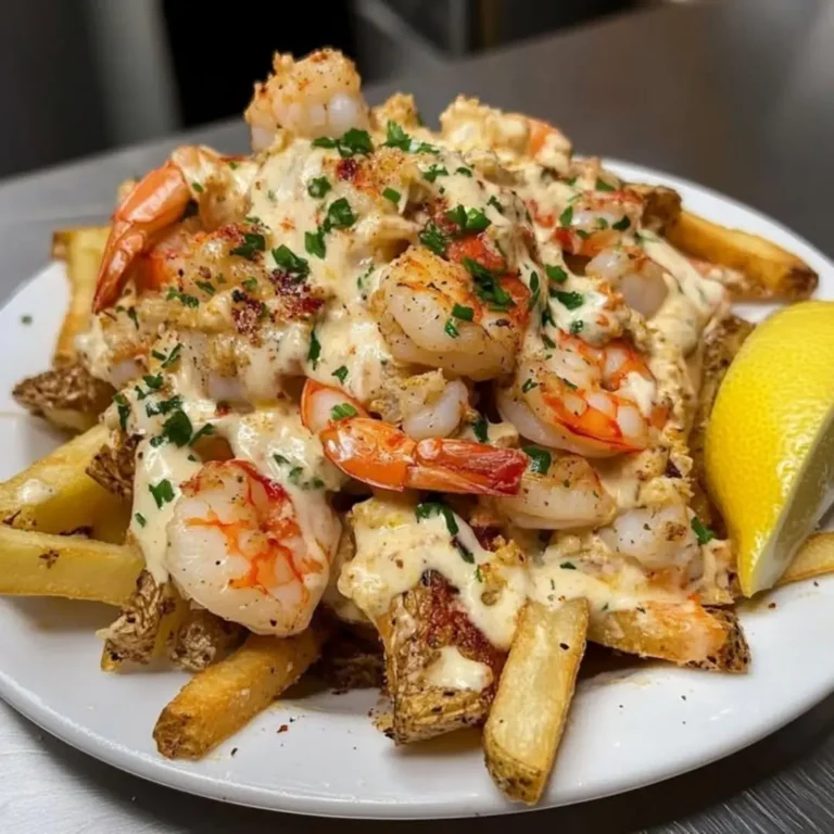 Craving seafood? Make Loaded Seafood Fries with Shrimp and Crab in 5 easy steps! Discover this delicious recipe now.