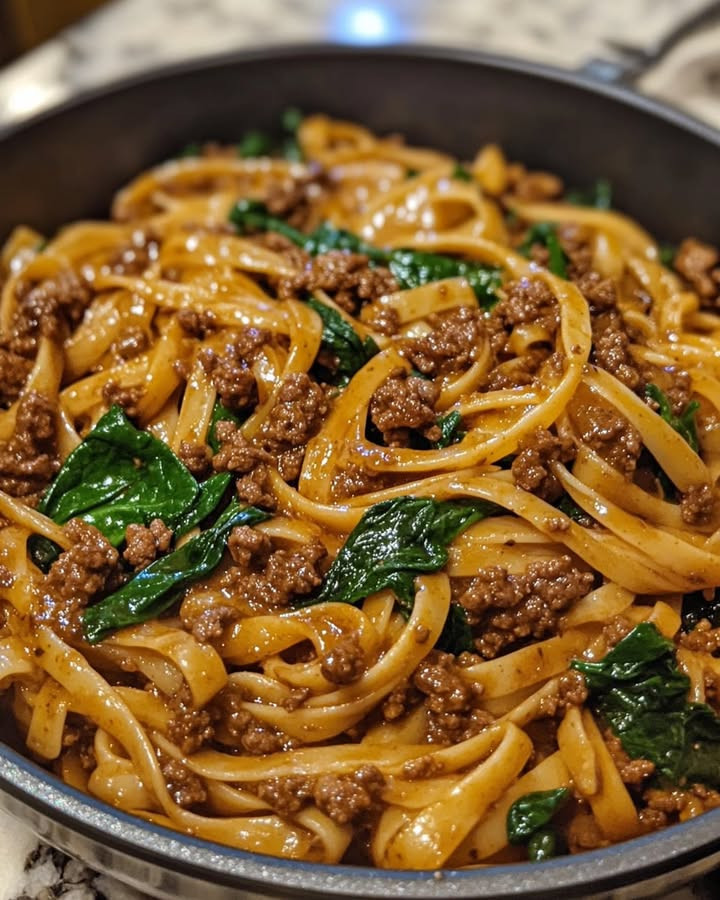 One‑pot meal? Best One‑Pot Beef & Garlic Parmesan Spinach Pasta saves dishes with one-pot pasta—Try.