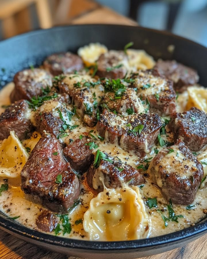 One-pan win? Best One‑Skillet Garlic Butter Steak Bites & Alfredo Ravioli merges steak bites and ravioli in garlic butter—Discover.