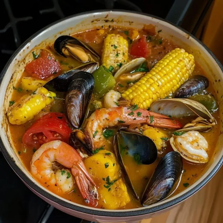 Craving comfort food? Discover 5 reasons to love Rustic Seafood Stew with Corn and Peppers – an easy recipe for a delicious, quick, weeknight dinner!
