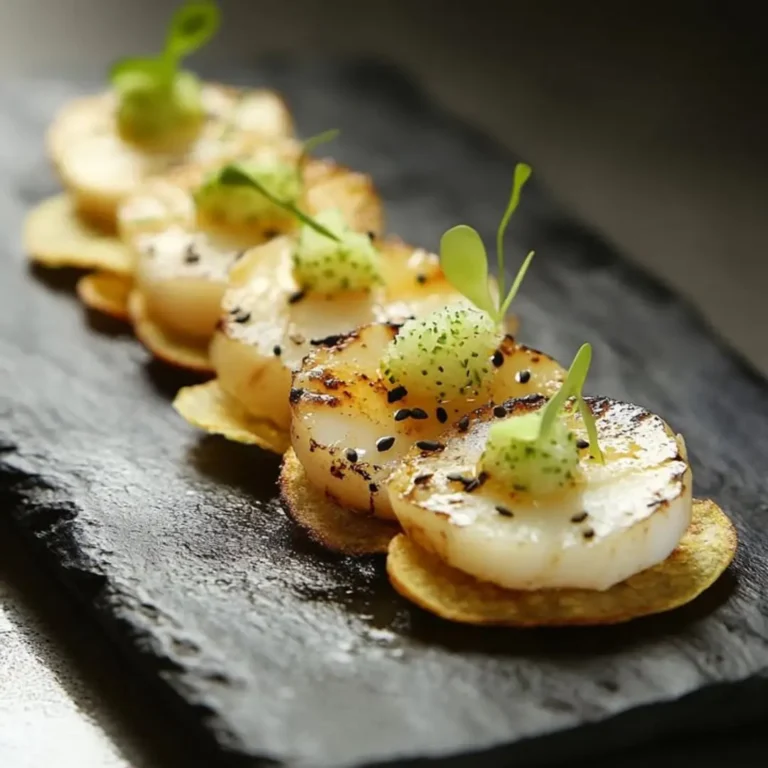 Craving a unique appetizer? Discover 3 reasons you'll adore fresh Scallop Crudo on Crispy Taro Chips. Get the recipe and learn why it's a must-try!