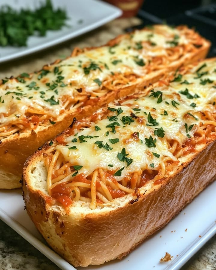 Indulge in Easy Spaghetti Garlic Bread with easy steps and flavor tips Learn