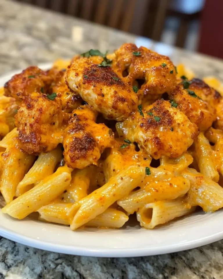 Want an easy & flavorful dinner? This Spicy Cajun Garlic Chicken Bites Pasta recipe is ready in 5 steps! Learn how to make it tonight!