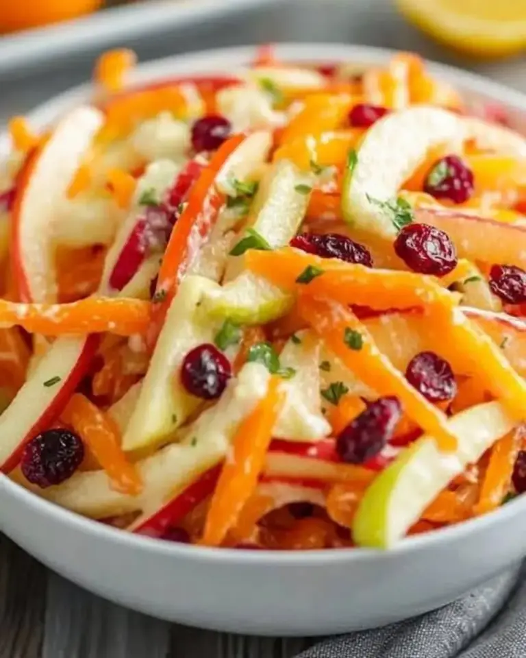 Apple Carrot Salad with Citrus Dressing 1