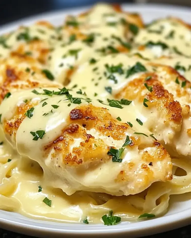 Baked Cream Cheese Chicken Alfredo