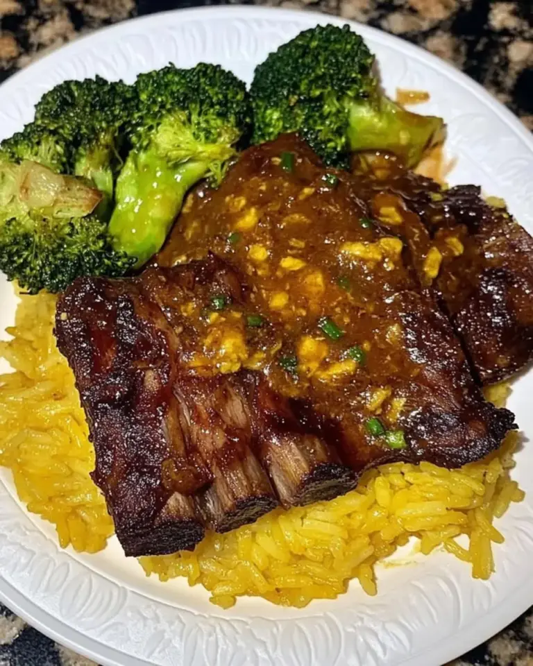 Beef Short Ribs with Yellow Rice