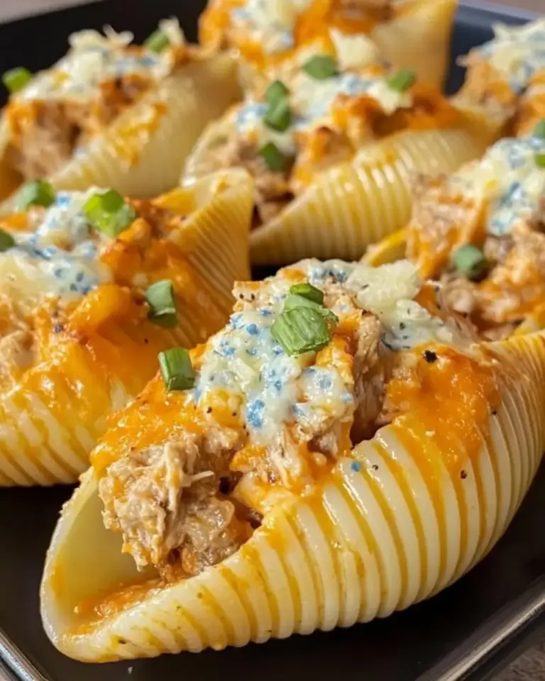 Buffalo Chicken Cheesesteak Stuffed Shells