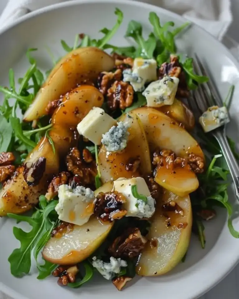 Caramelized Pear and Blue Cheese Salad 1