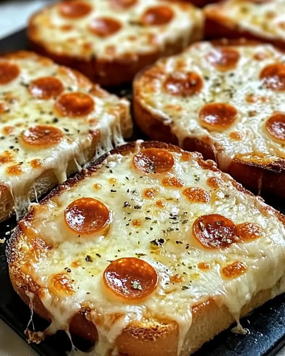 recipes 23 Cheesy Garlic Toast Pizzas