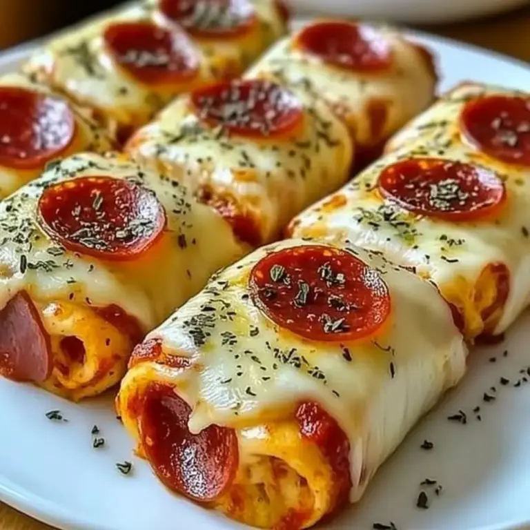 Cheesy Pepperoni Roll Ups with Marinara Dip