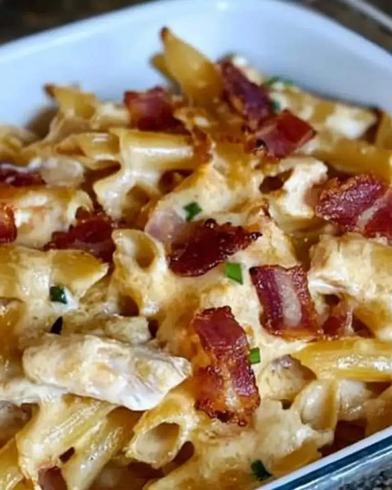 Creamy Chicken Bacon Ranch Pasta Bake