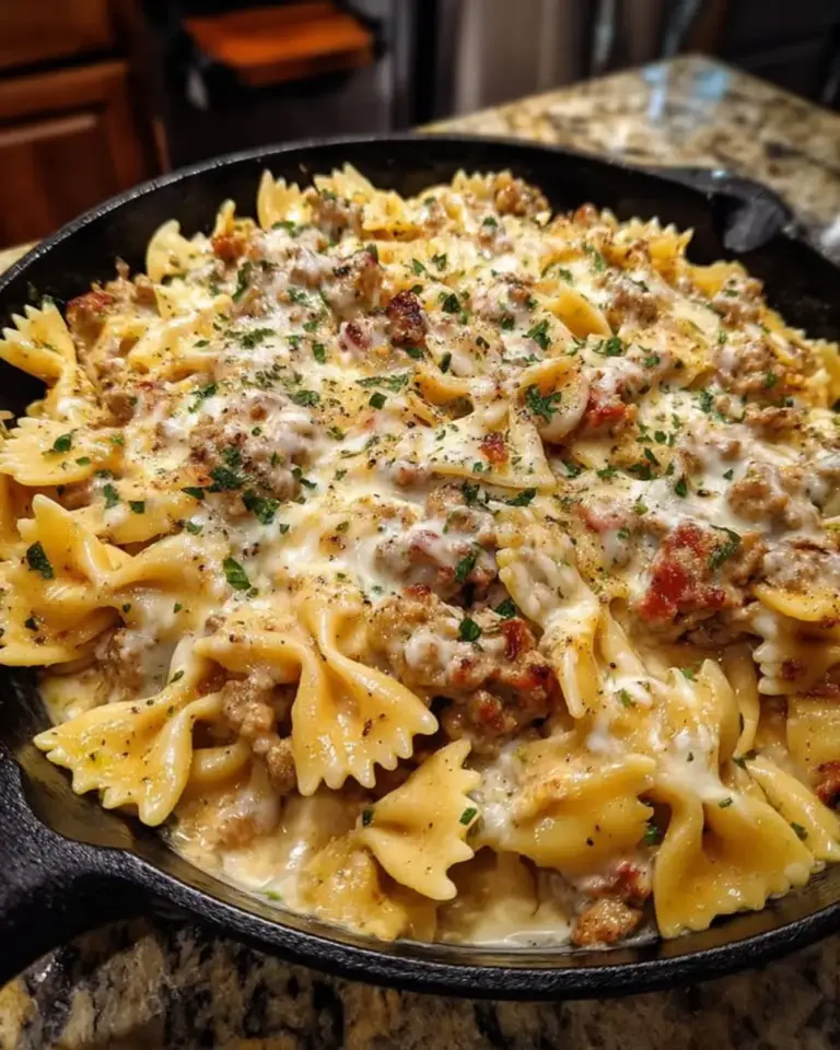 Creamy Italian Sausage Bowtie Pasta