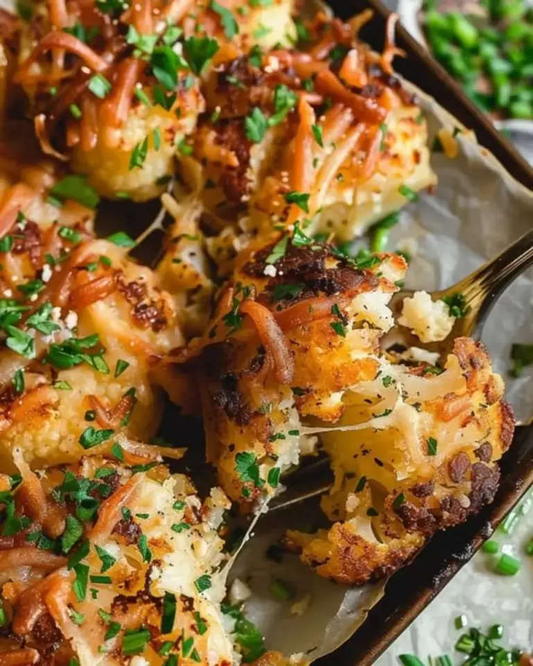 Crispy Cheesy Smashed Cauliflower