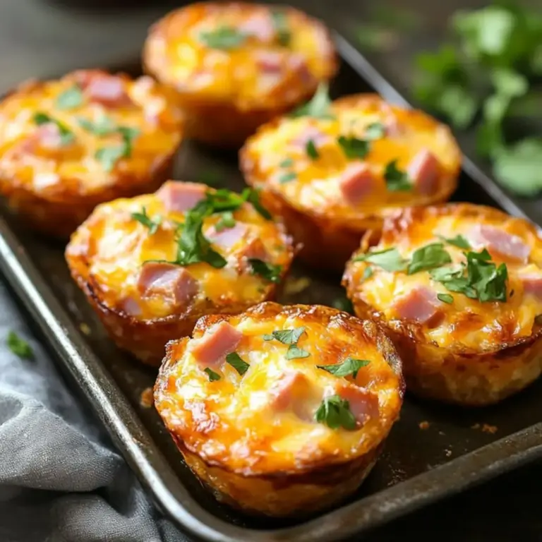 Crustless Ham and Cheese Cups